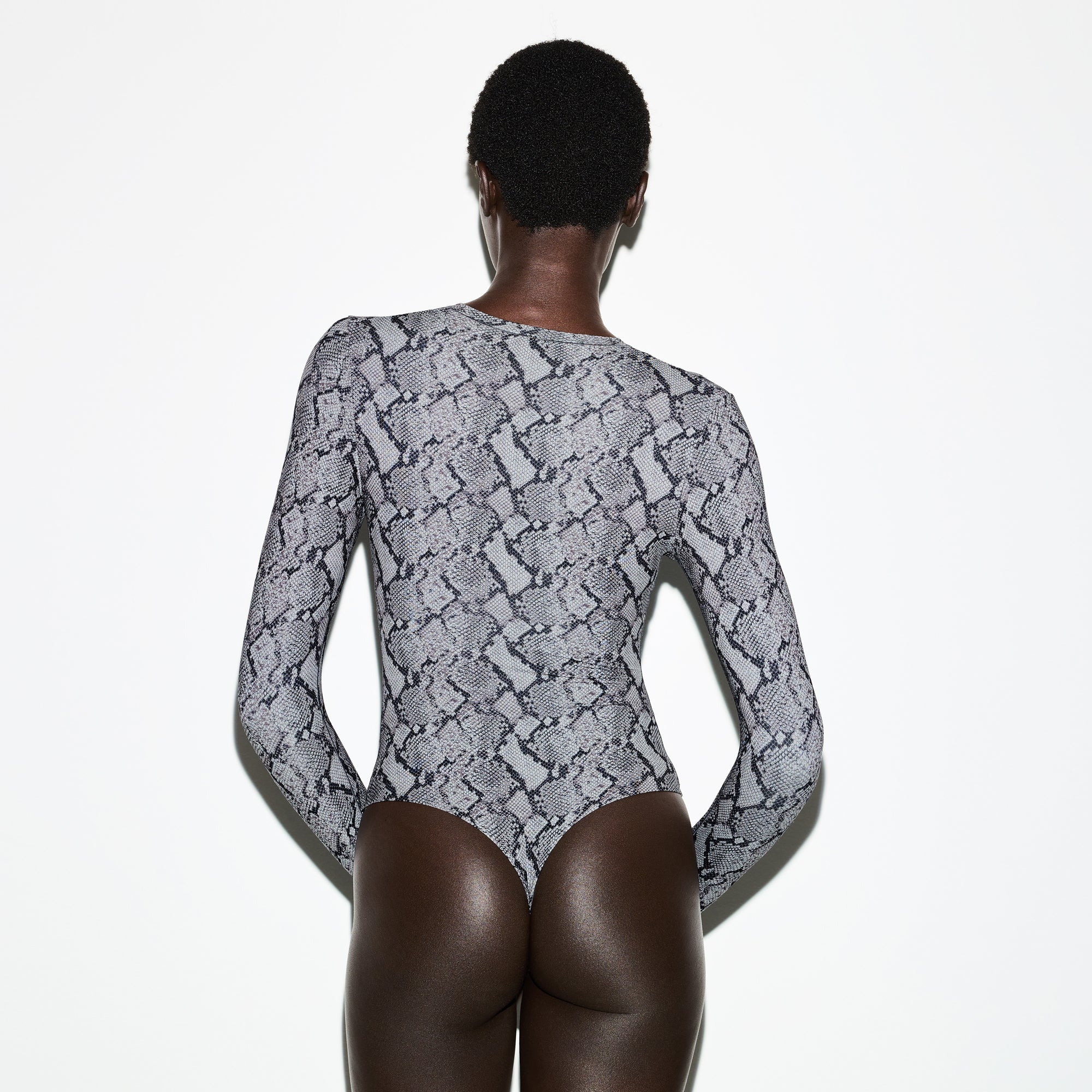 Fits Everybody Long Sleeve Crew Neck Bodysuit