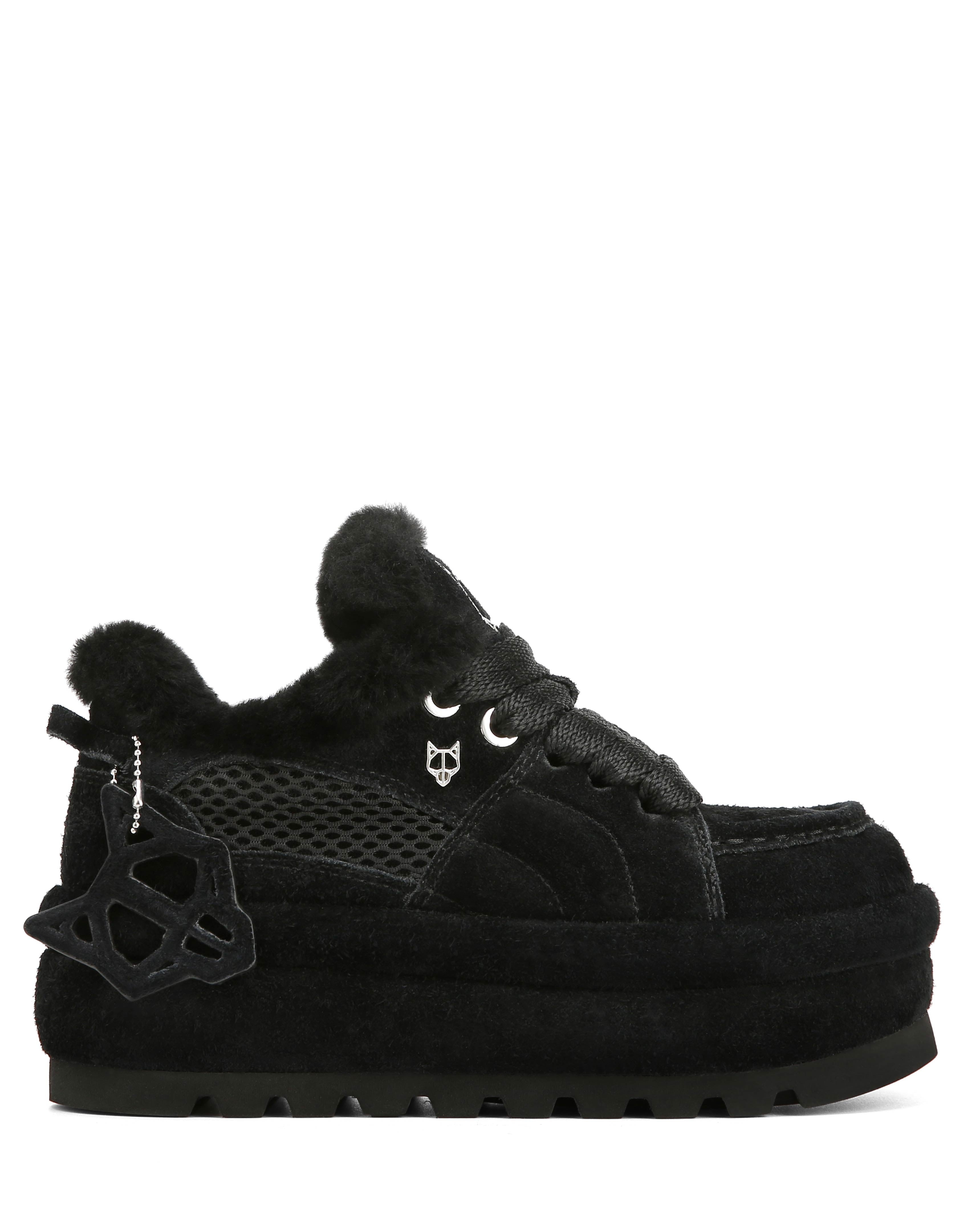 Beau Black Suede