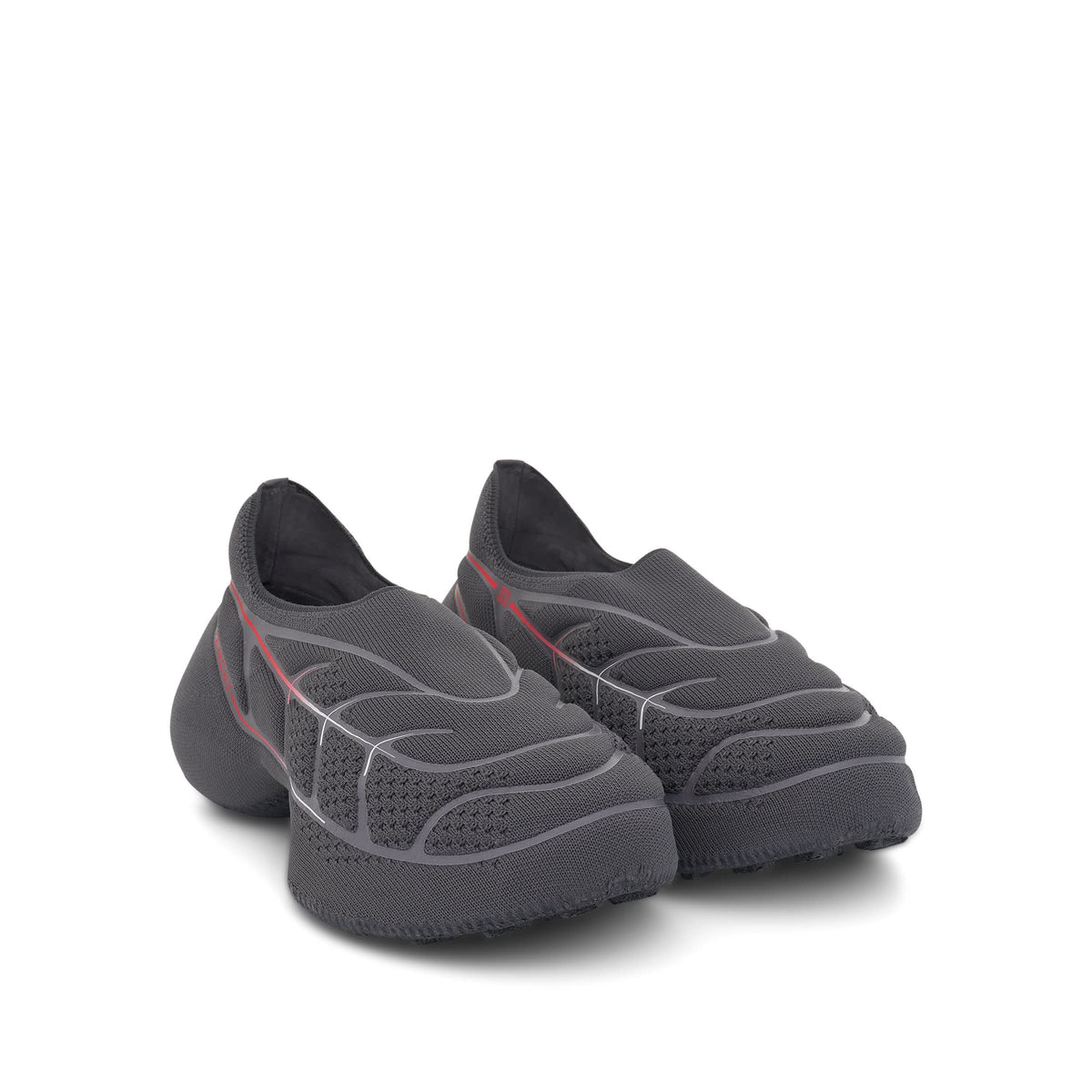 GIVENCHY TK 360 Plus Sneaker in Grey/Red