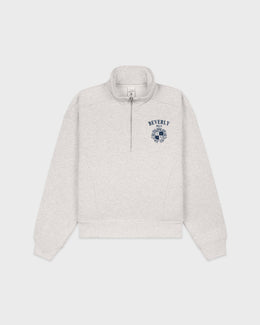 BH Crest Quarter Zip - Heather Gray/Navy