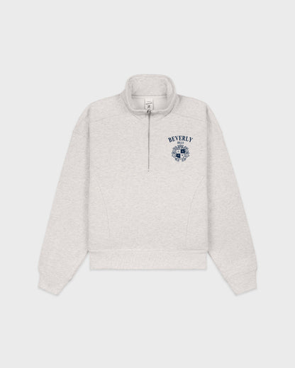 BH Crest Quarter Zip - Heather Gray/Navy