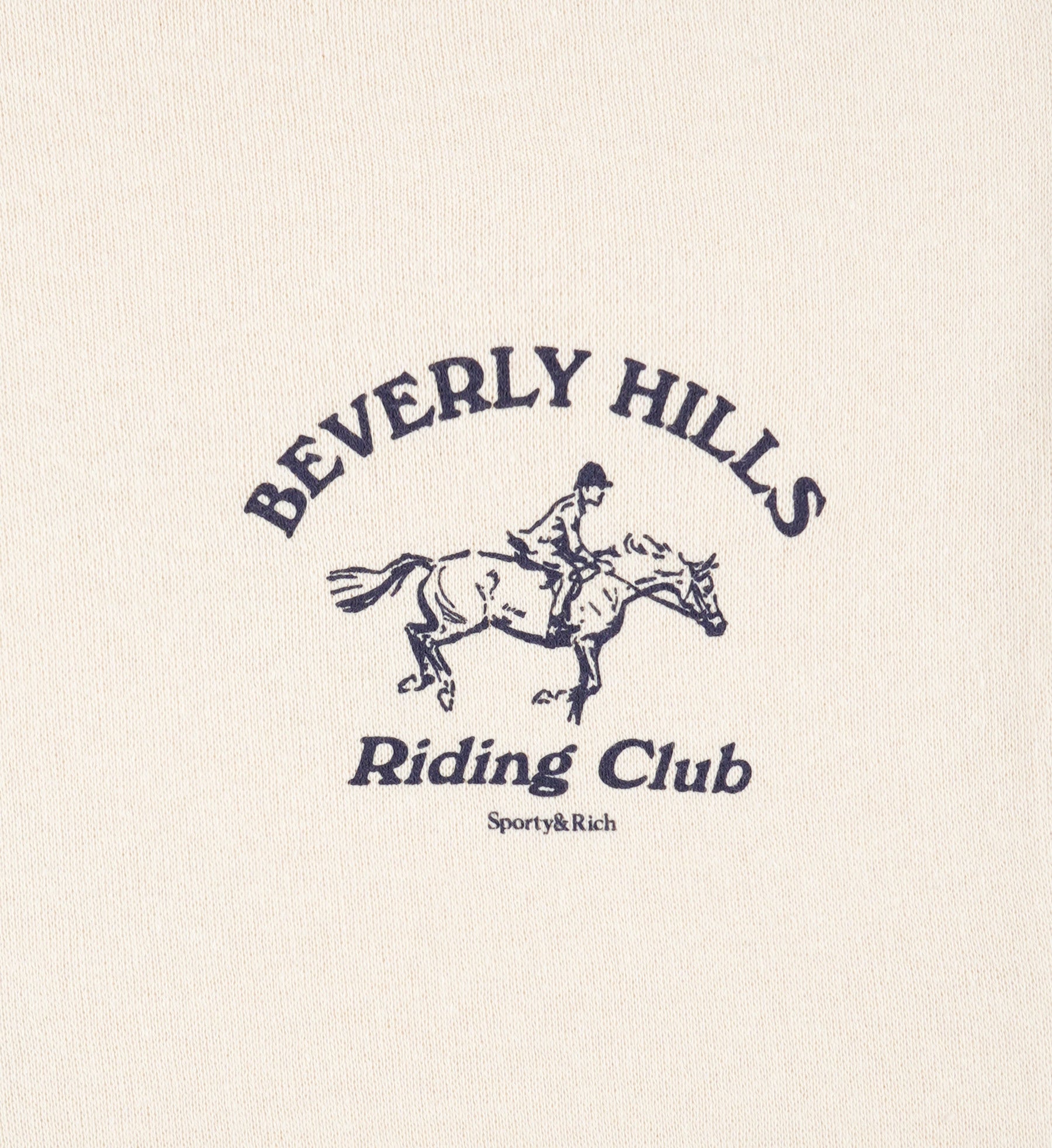 Beverly Hills Riding Club Soft Disco Short - Cream/Navy