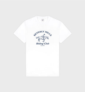 Beverly Hills Riding Club Soft T-Shirt - White/Navy