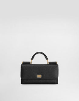Dauphine-print calfskin mini bag