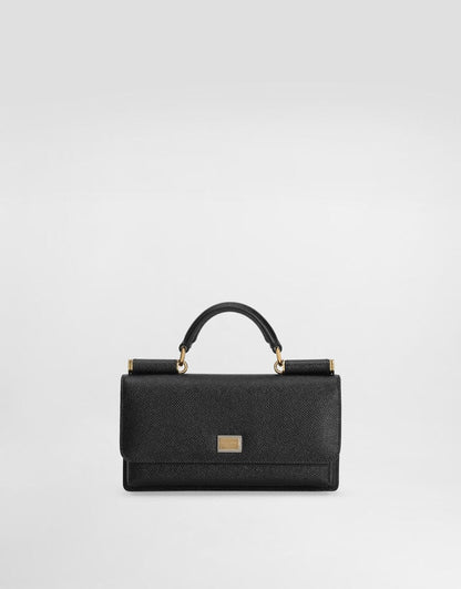 Dauphine-print calfskin mini bag