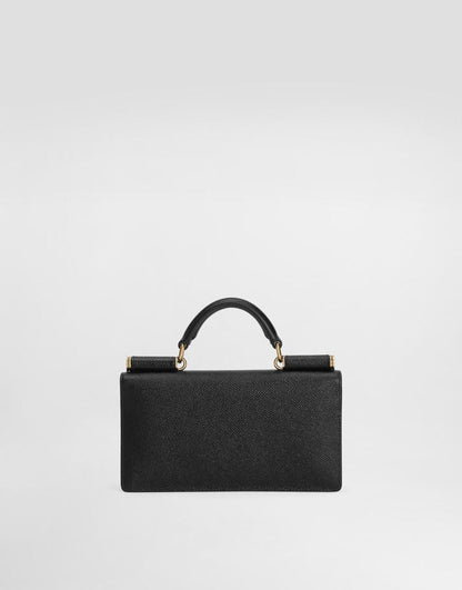 Dauphine-print calfskin mini bag