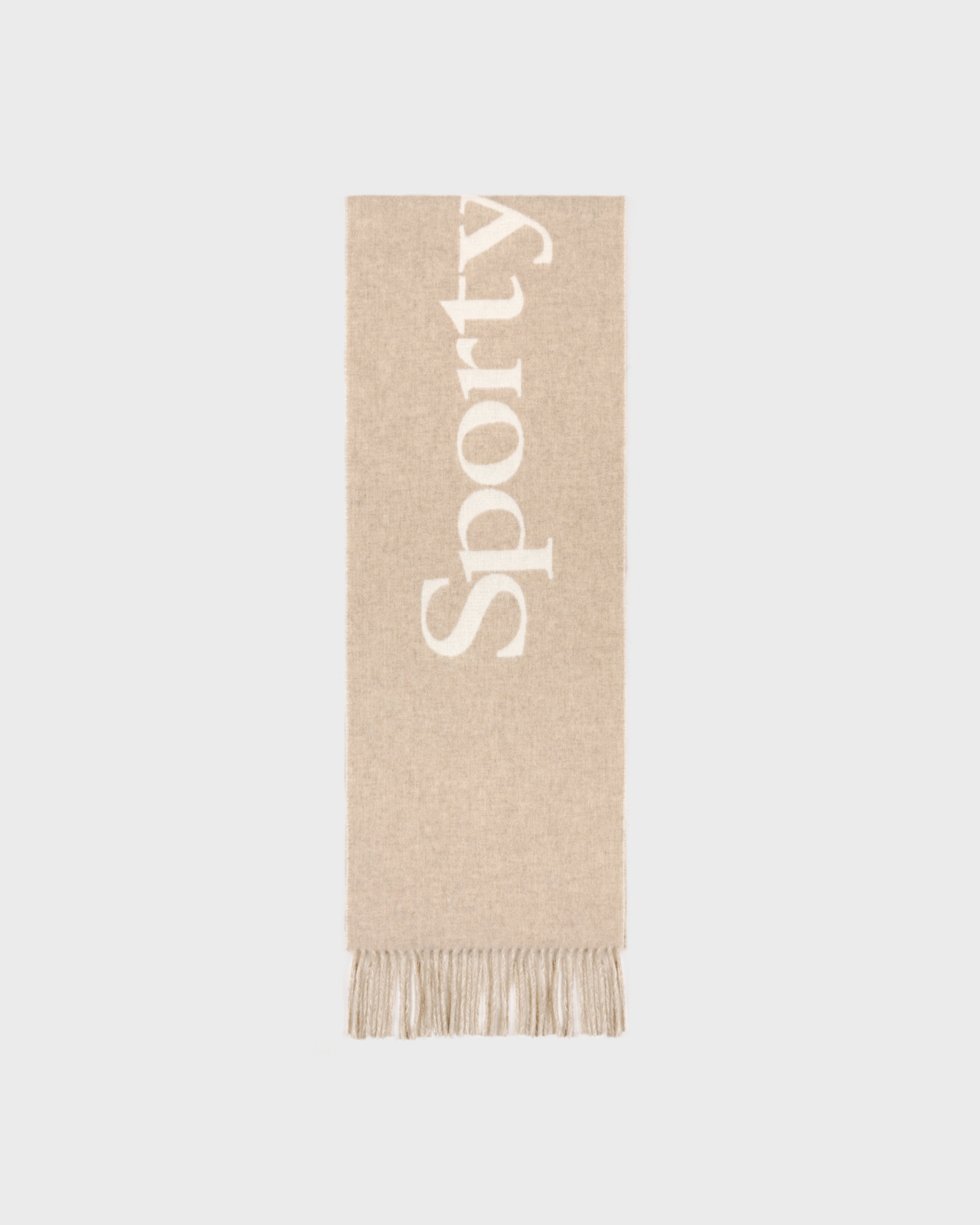 Big Serif Scarf - Ecru