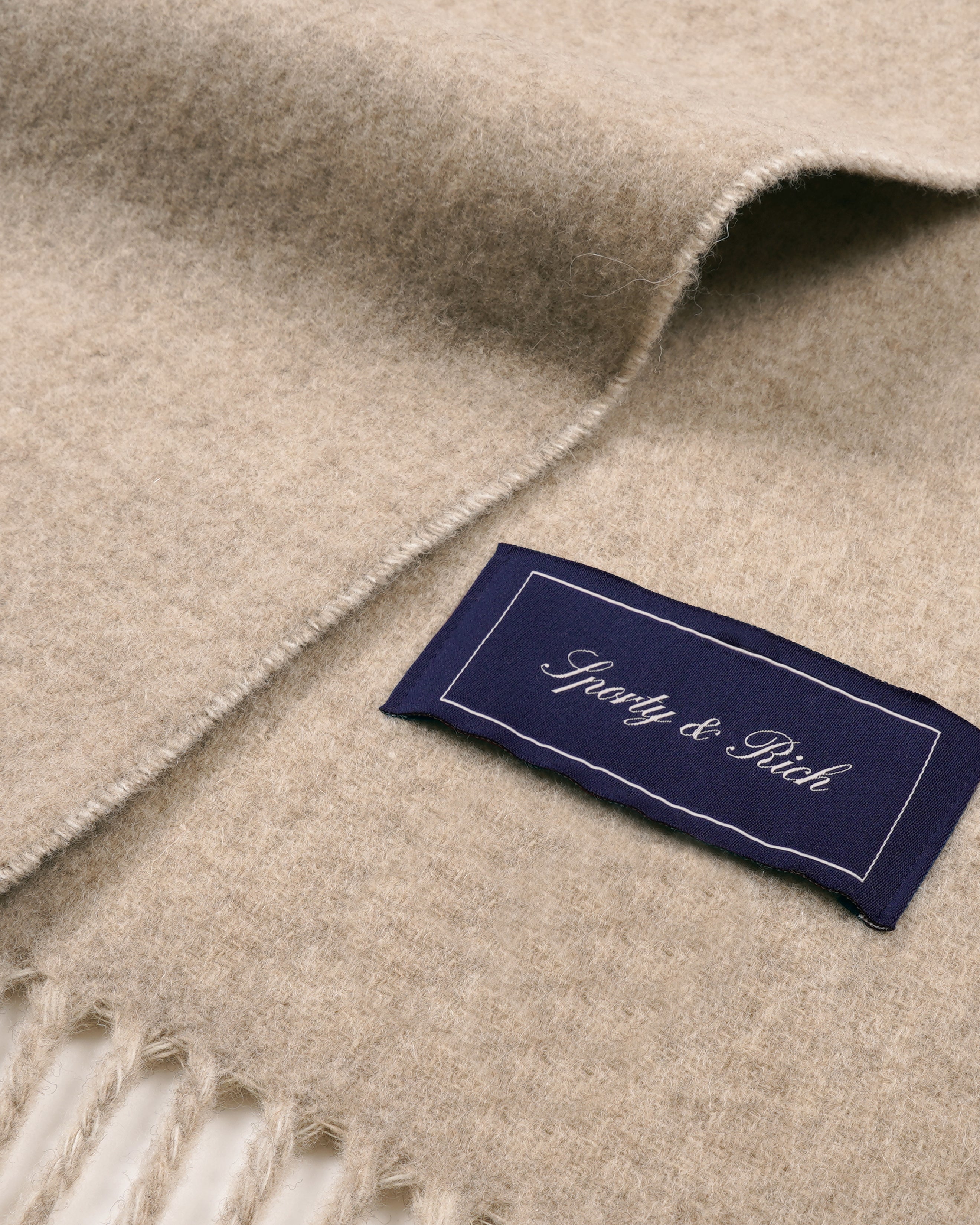 Big Serif Scarf - Ecru