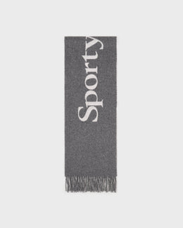 Big Serif Scarf - Gray