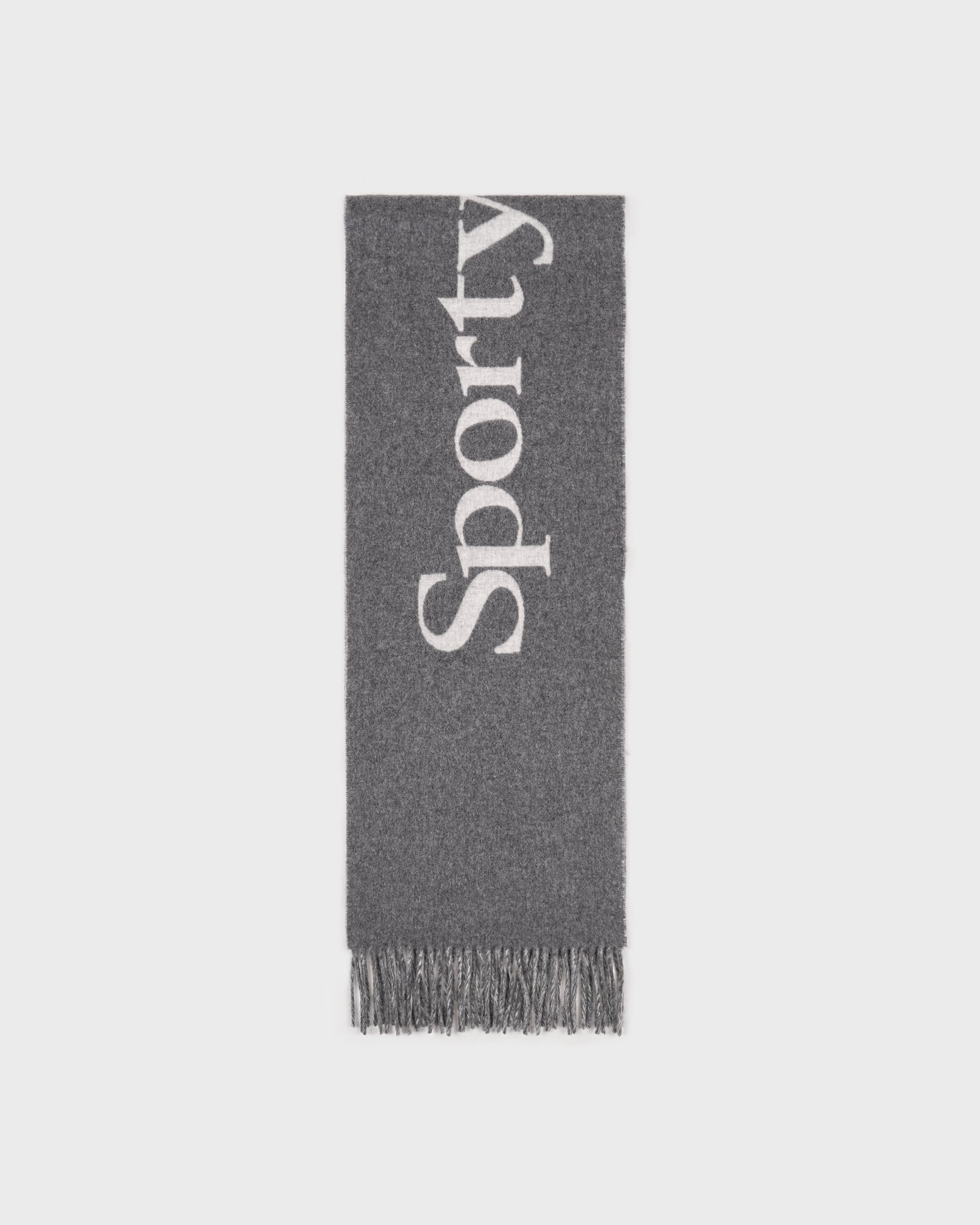 Big Serif Scarf - Gray