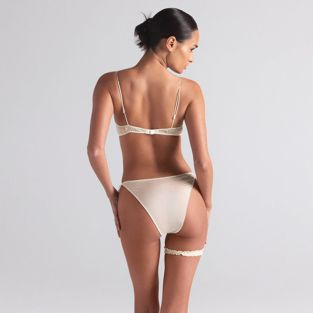 SKIMS ROMANCE TIE SIDE BIKINI | IVORY
