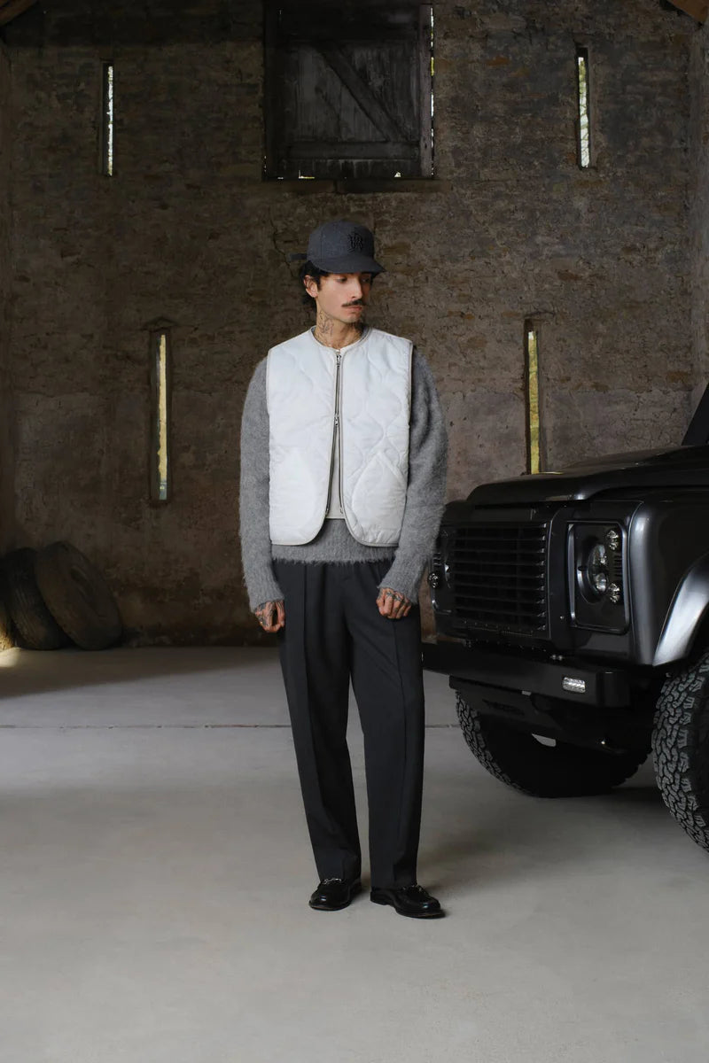 Everyday pleated trousers - charcoal