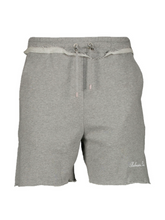 BALMAIN EMBROIDERED LOGO SHORTS GREY