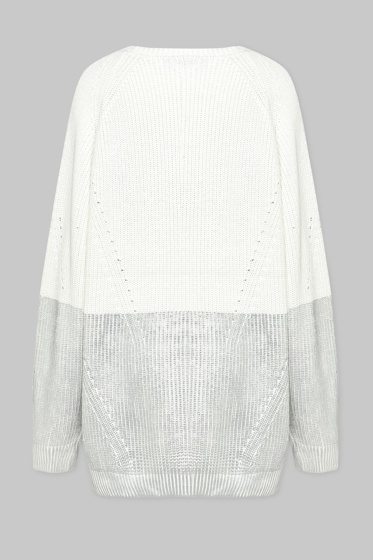 METALLIC EDGE KNIT SWEATER