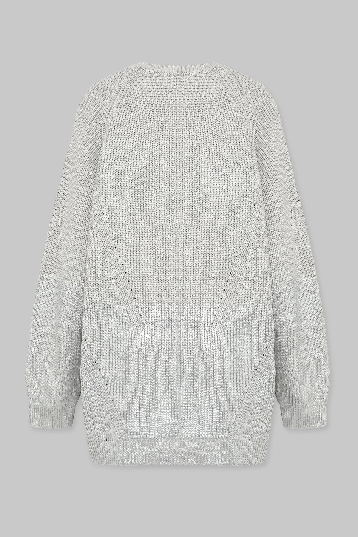 METALLIC EDGE KNIT SWEATER
