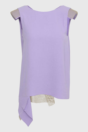 V BACK TOP W/ SHOULDER PADS