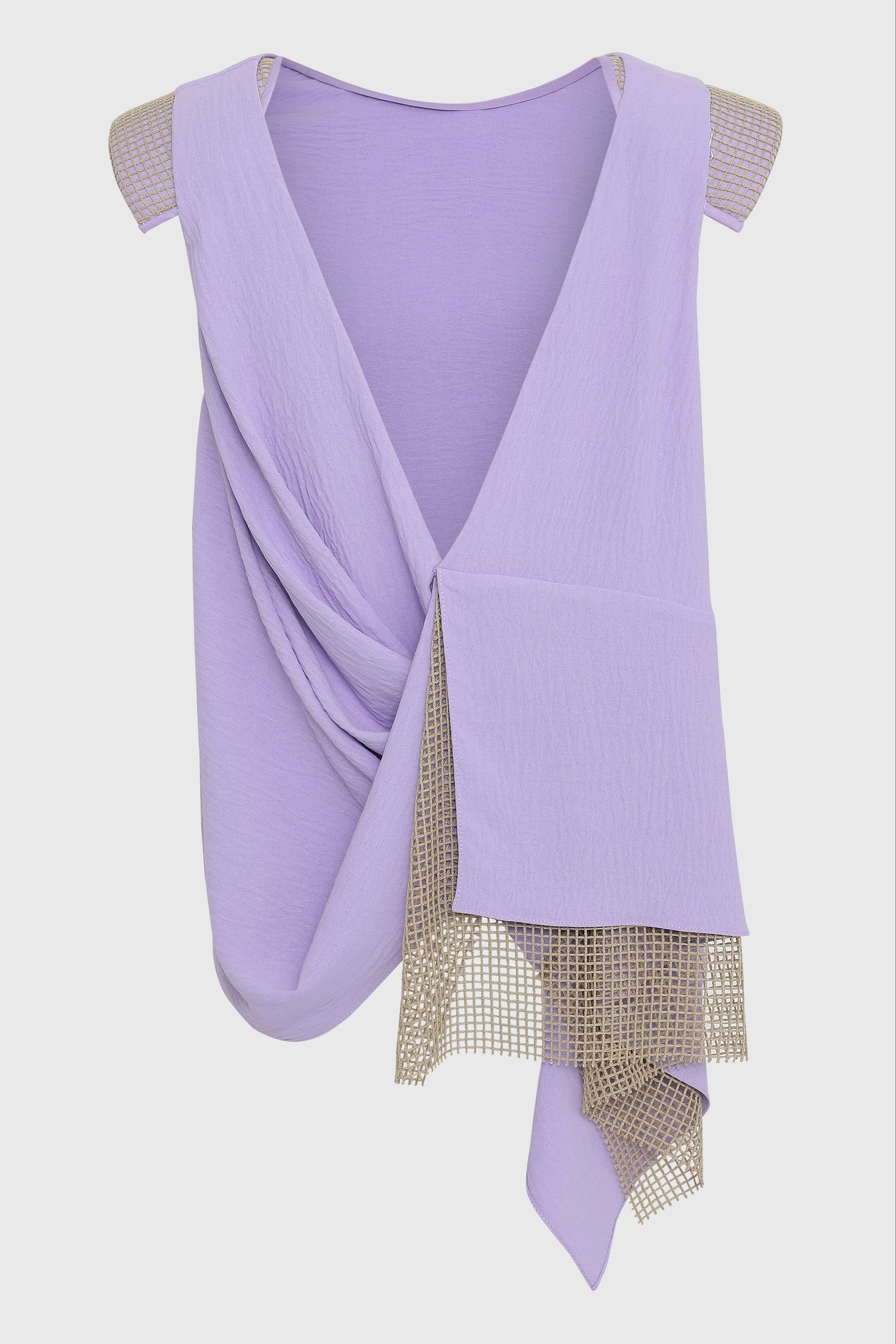 V BACK TOP W/ SHOULDER PADS