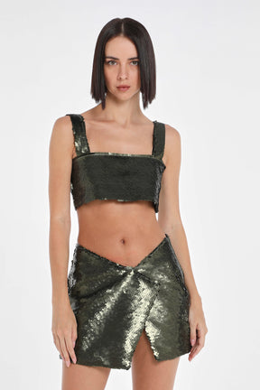 SEOUL SEQUIN CROP TOP