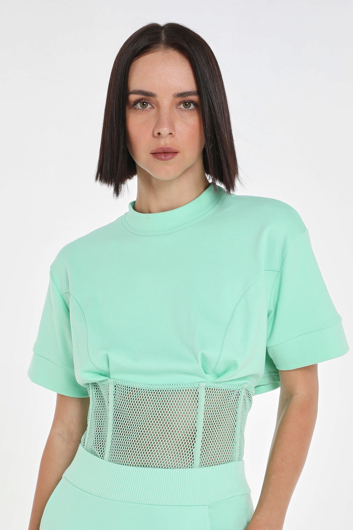 MESH CORSET TEE