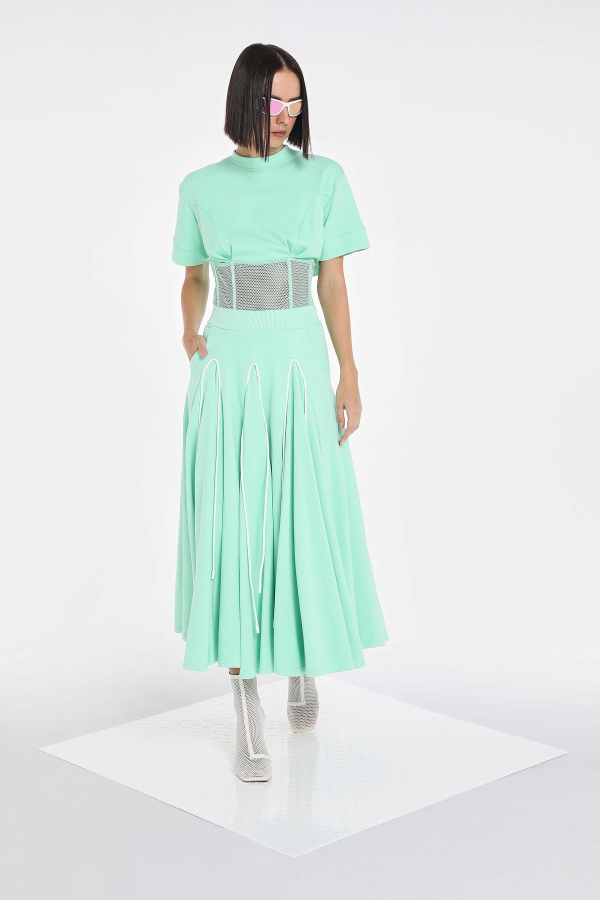 OUTLINE GODET SKIRT