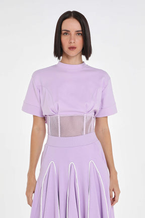 MESH CORSET TEE