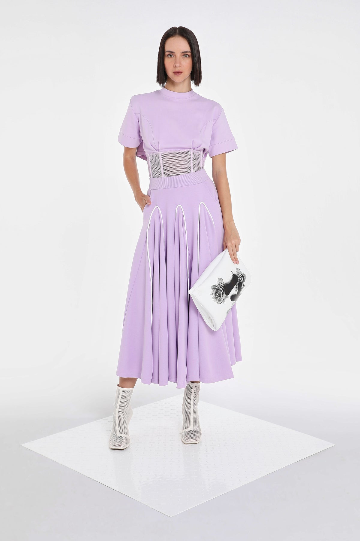 MESH CORSET TEE