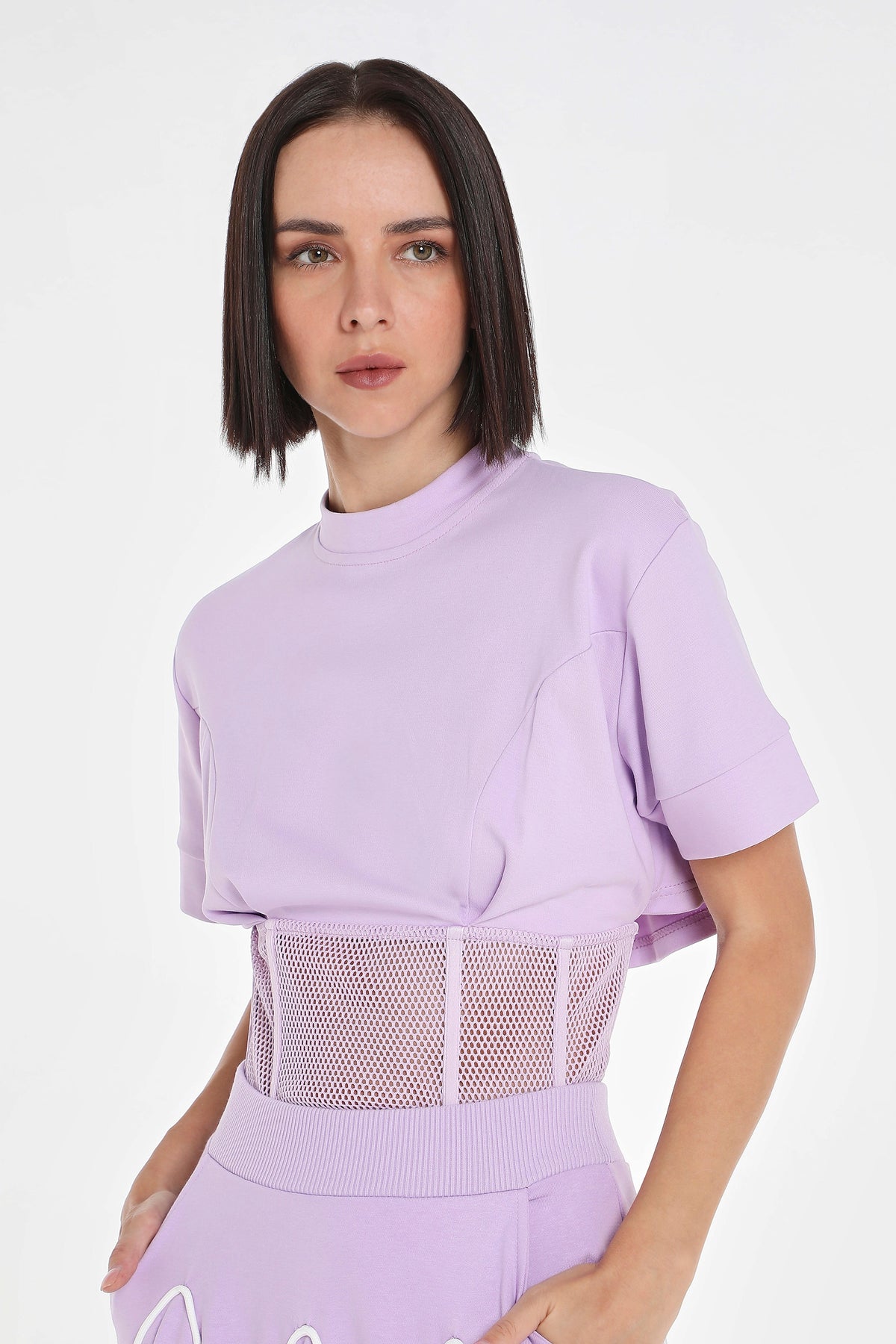 MESH CORSET TEE