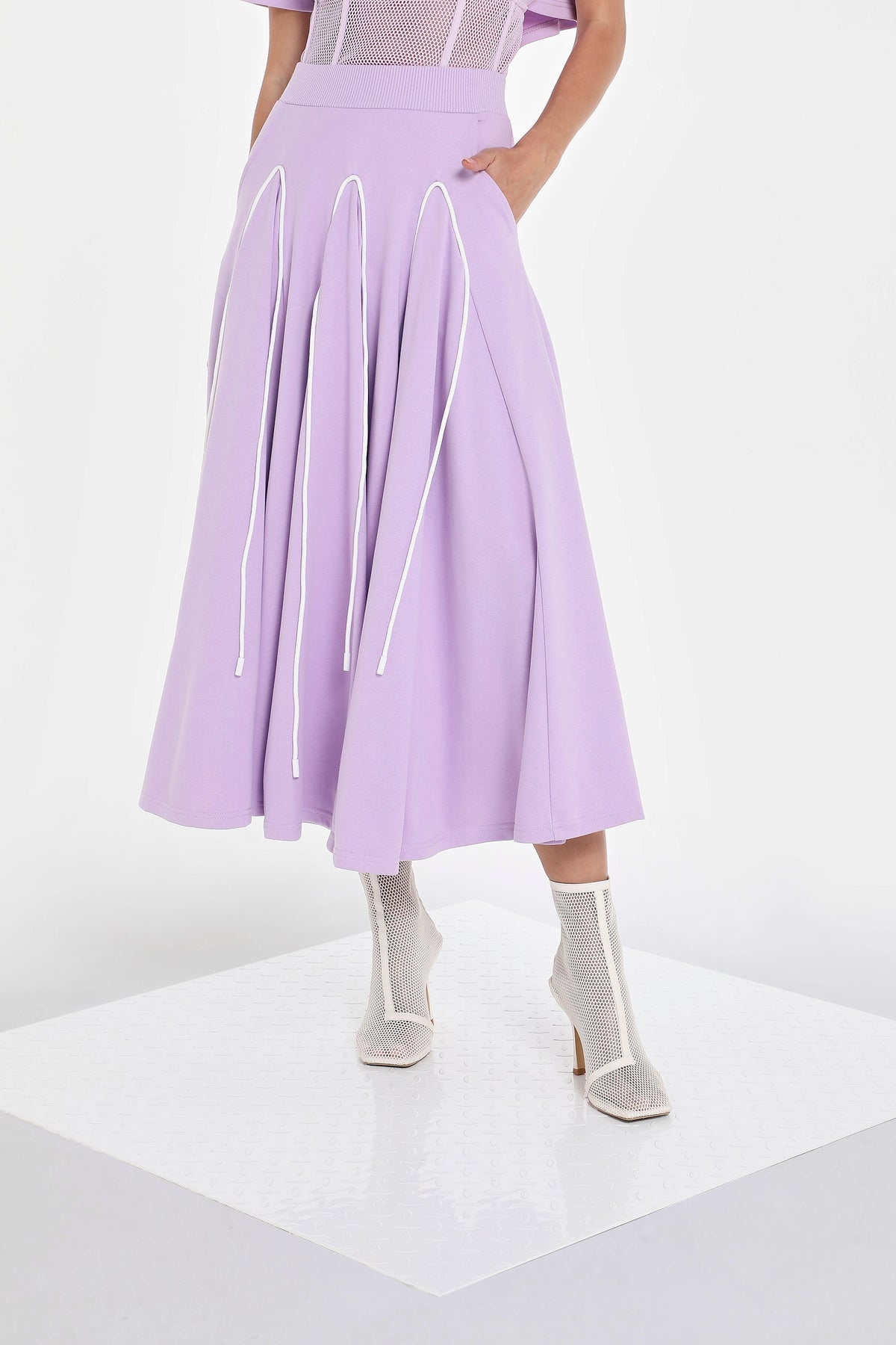 OUTLINE GODET SKIRT