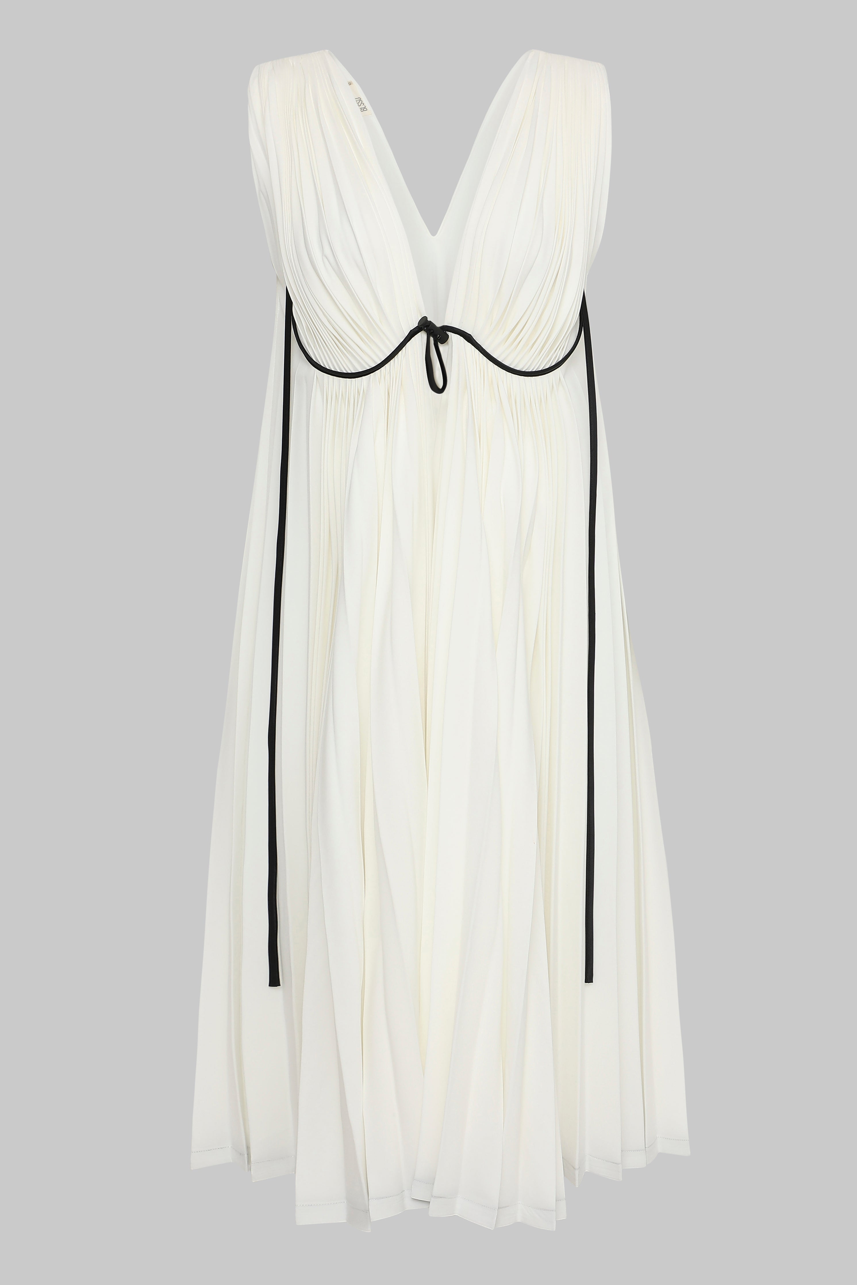 PLEATED DRESS W/ BRA LINES