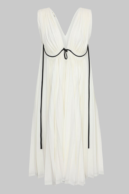 PLEATED DRESS W/ BRA LINES