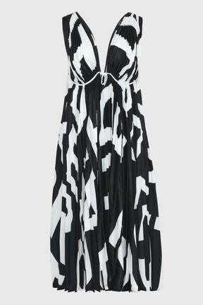 PAG PLEATED DRESS W/ BRA LINES