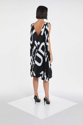 PAG PLEATED DRESS W/ BRA LINES