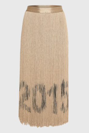 CODE FRINGE MIDI SKIRT
