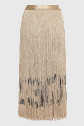 CODE FRINGE MIDI SKIRT