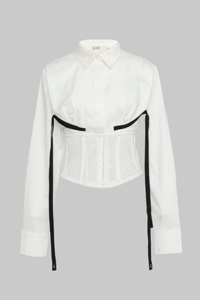 MESH CORSET SHIRT W/ BRA LINES
