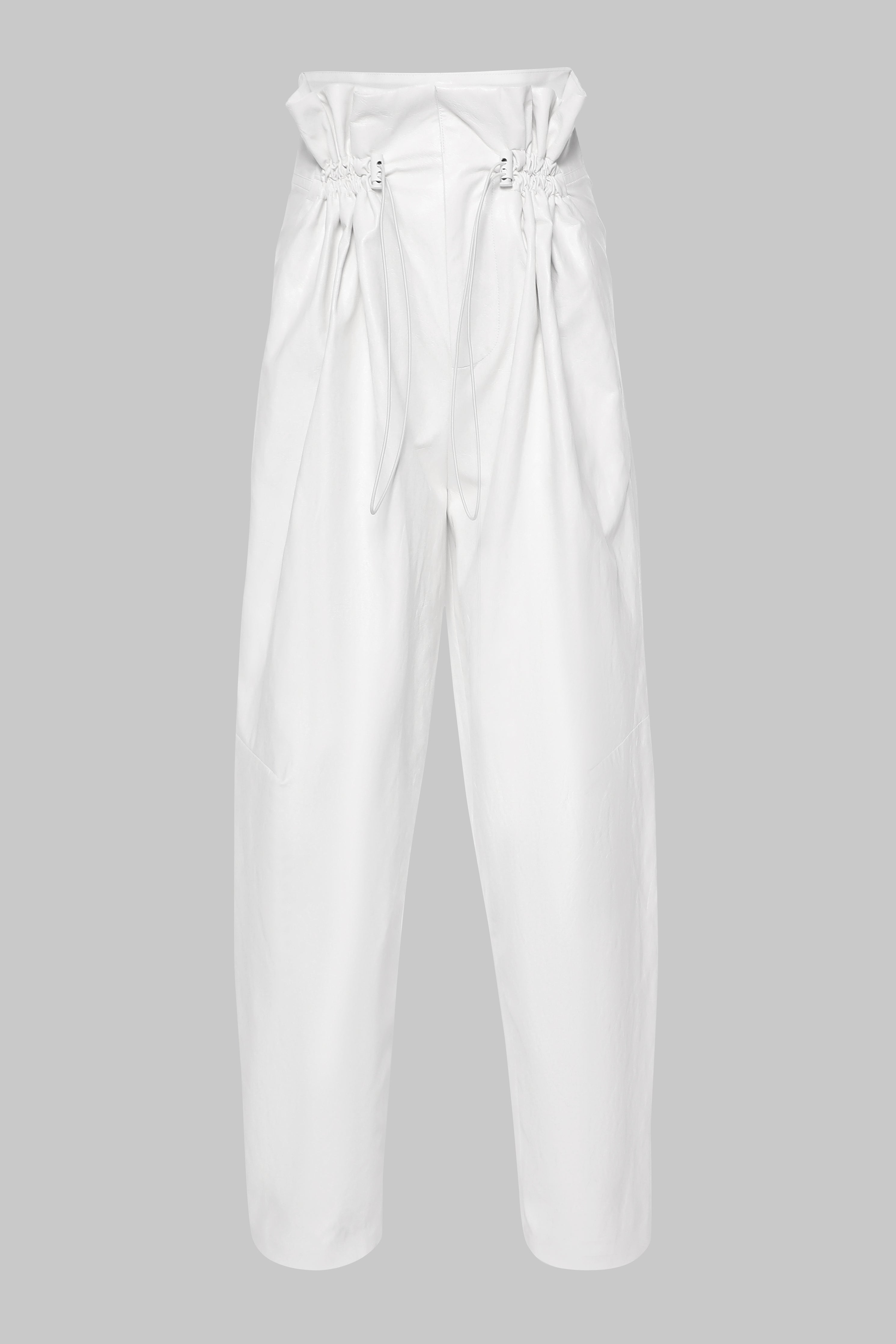 VEGAN LEATHER PARACHUTE PANTS