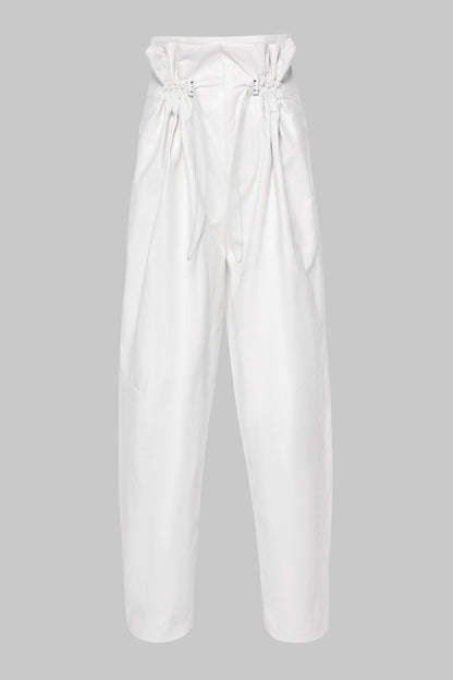 VEGAN LEATHER PARACHUTE PANTS