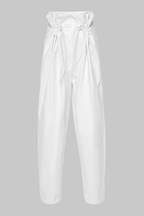 VEGAN LEATHER PARACHUTE PANTS