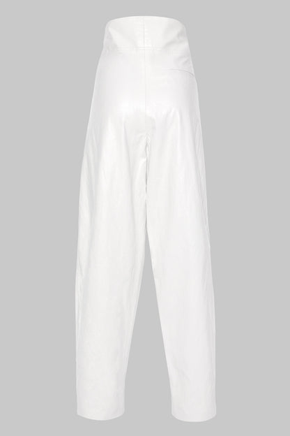 VEGAN LEATHER PARACHUTE PANTS