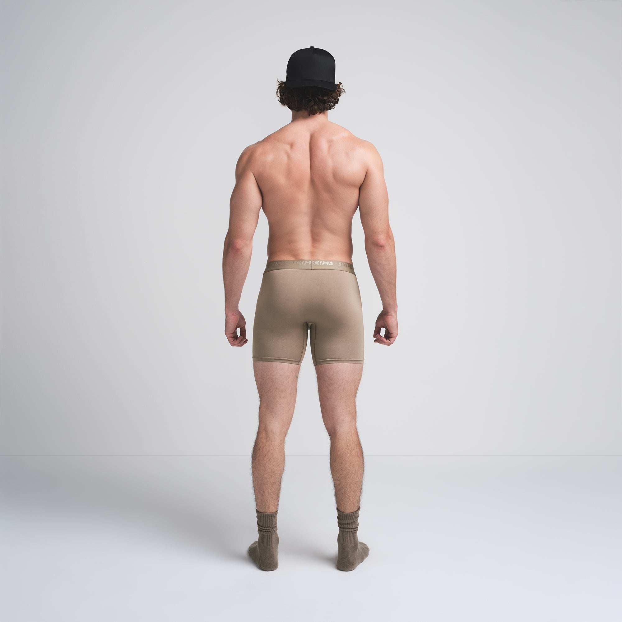 SKIMS STRETCH MENS 5" BOXER BRIEF | DESERT