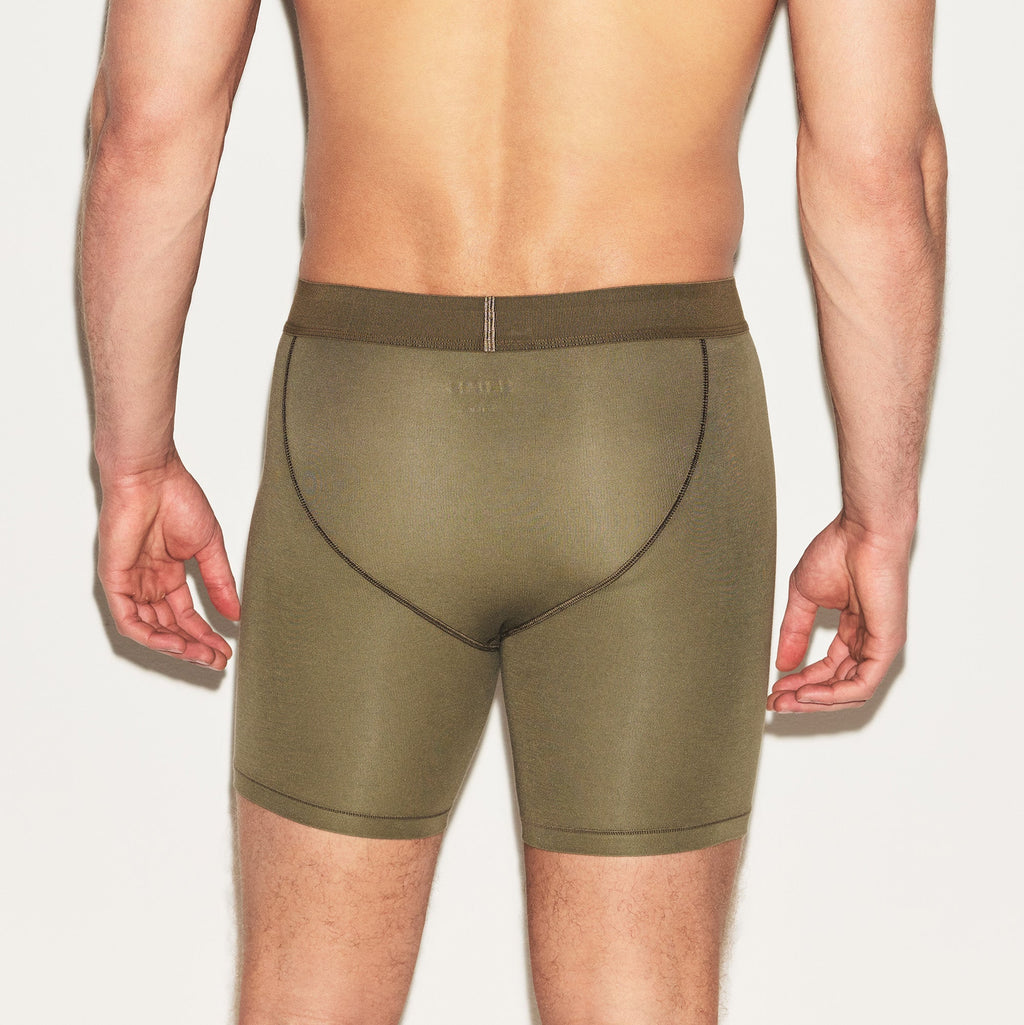 SKIMS COTTON MENS 5" BOXER BRIEF | ARMY