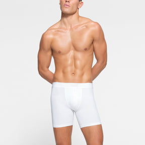 SKIMS COTTON MENS 5" BOXER BRIEF 3-PACK | CHALK