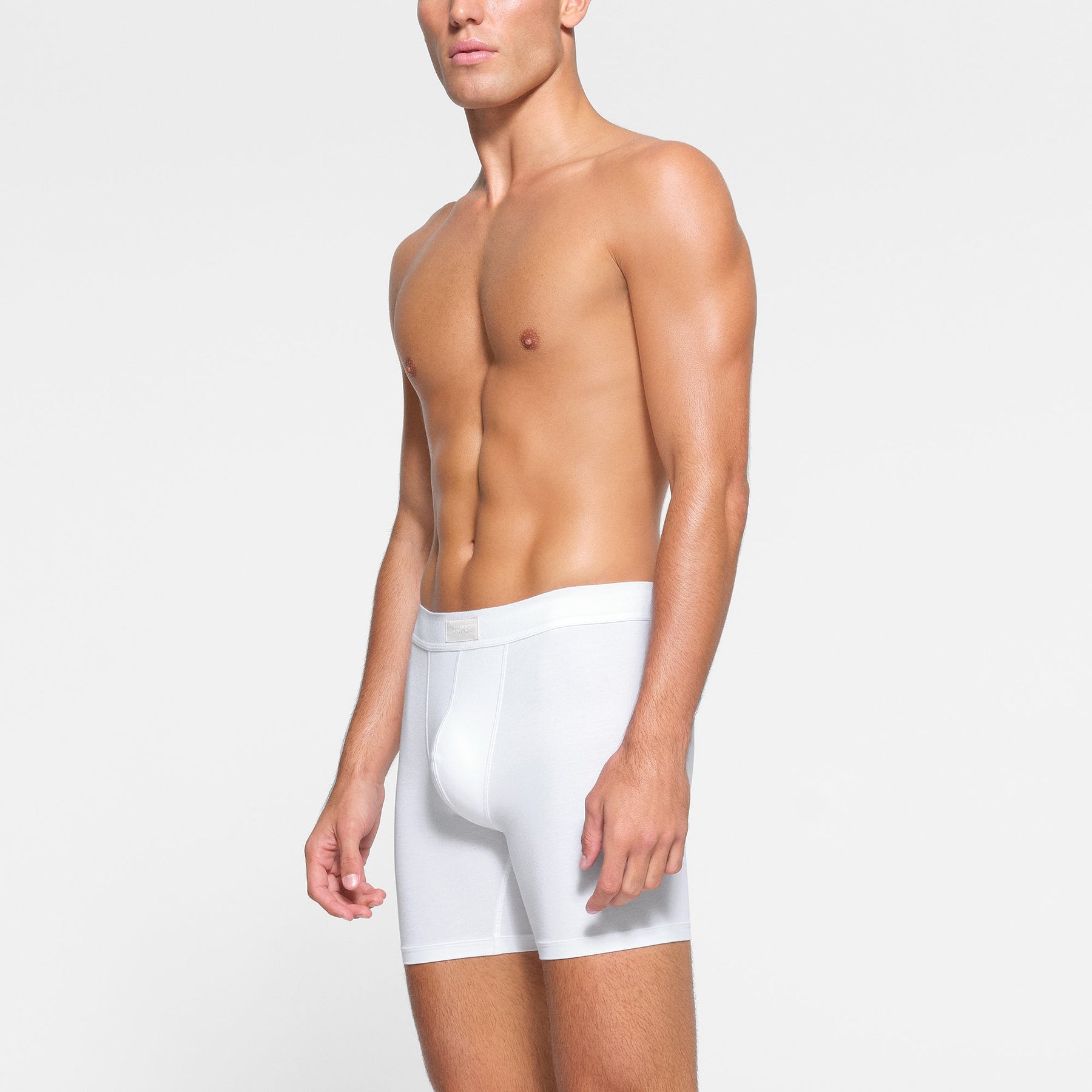 SKIMS COTTON MENS 5" BOXER BRIEF 3-PACK | CHALK