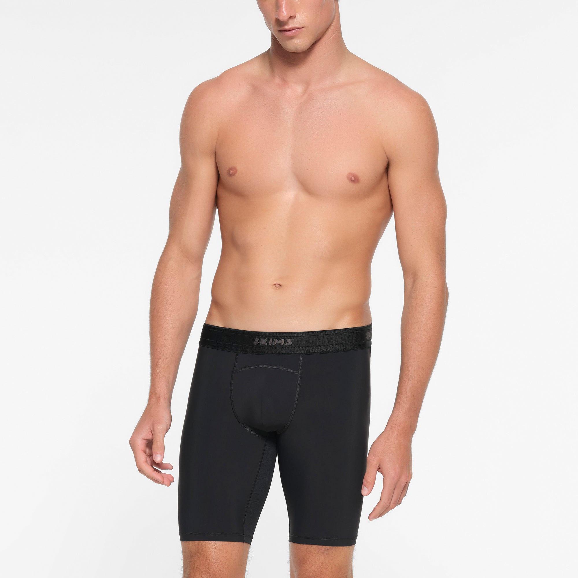 SKIMS FLEX MENS 9" BOXER BRIEF | OBSIDIAN