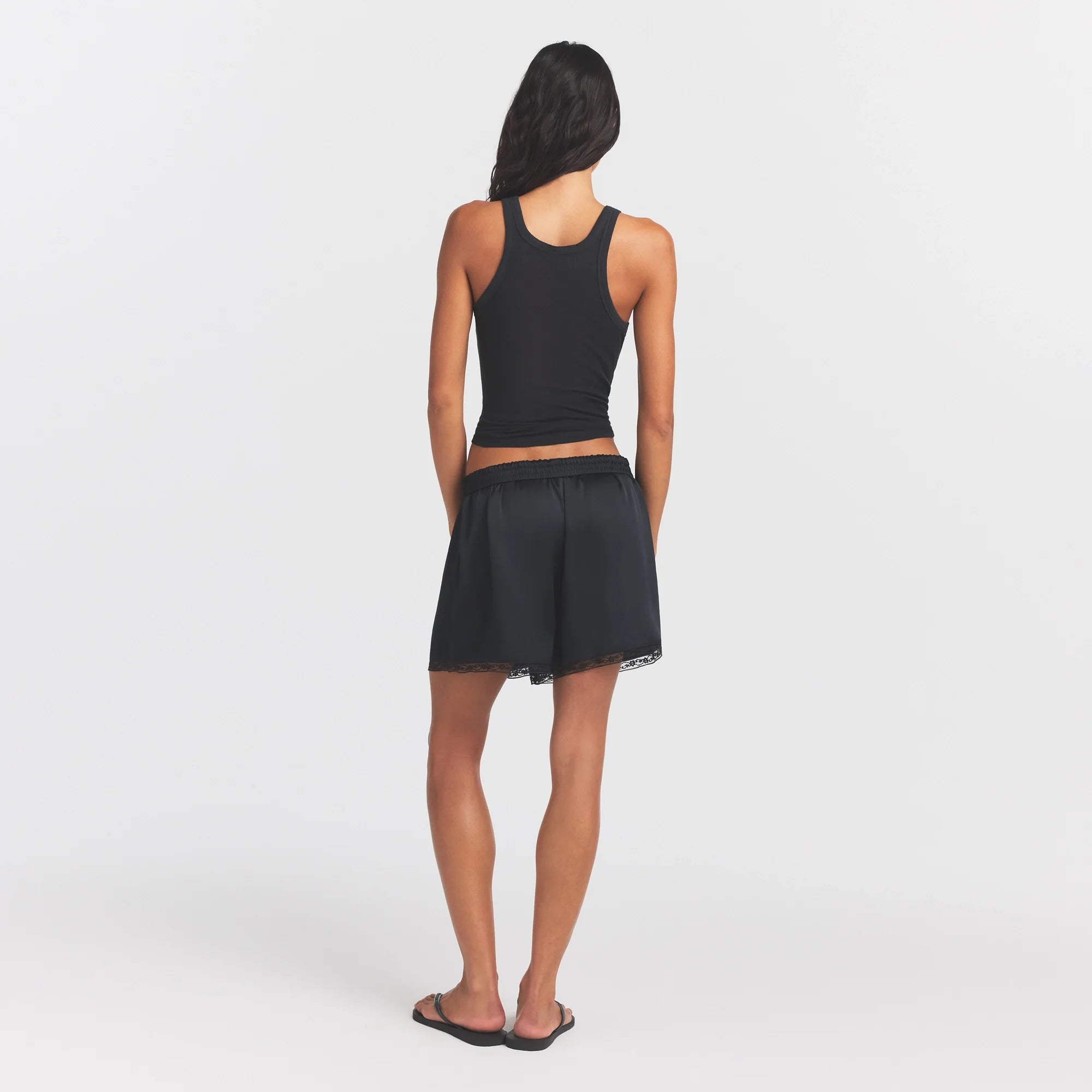 Woven Shine Lace Boxer