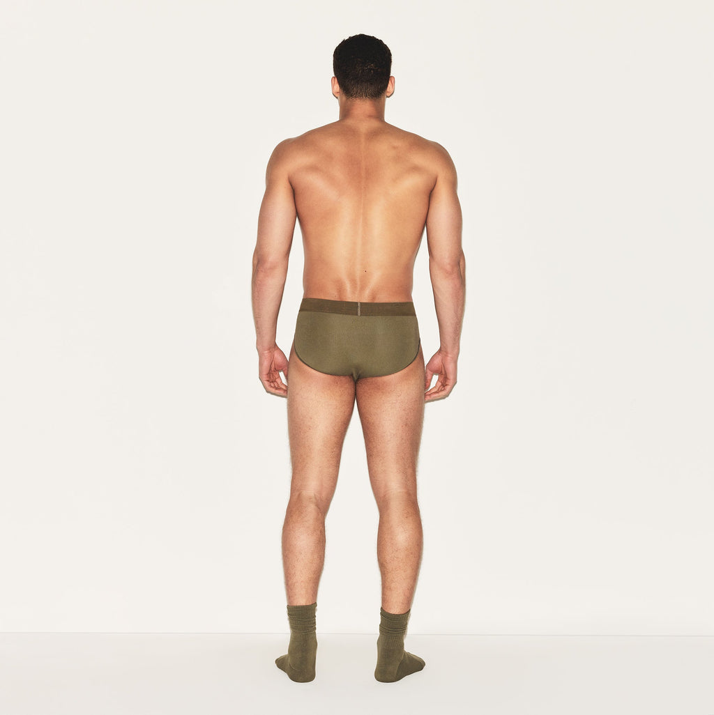 SKIMS COTTON MENS BRIEF | ARMY