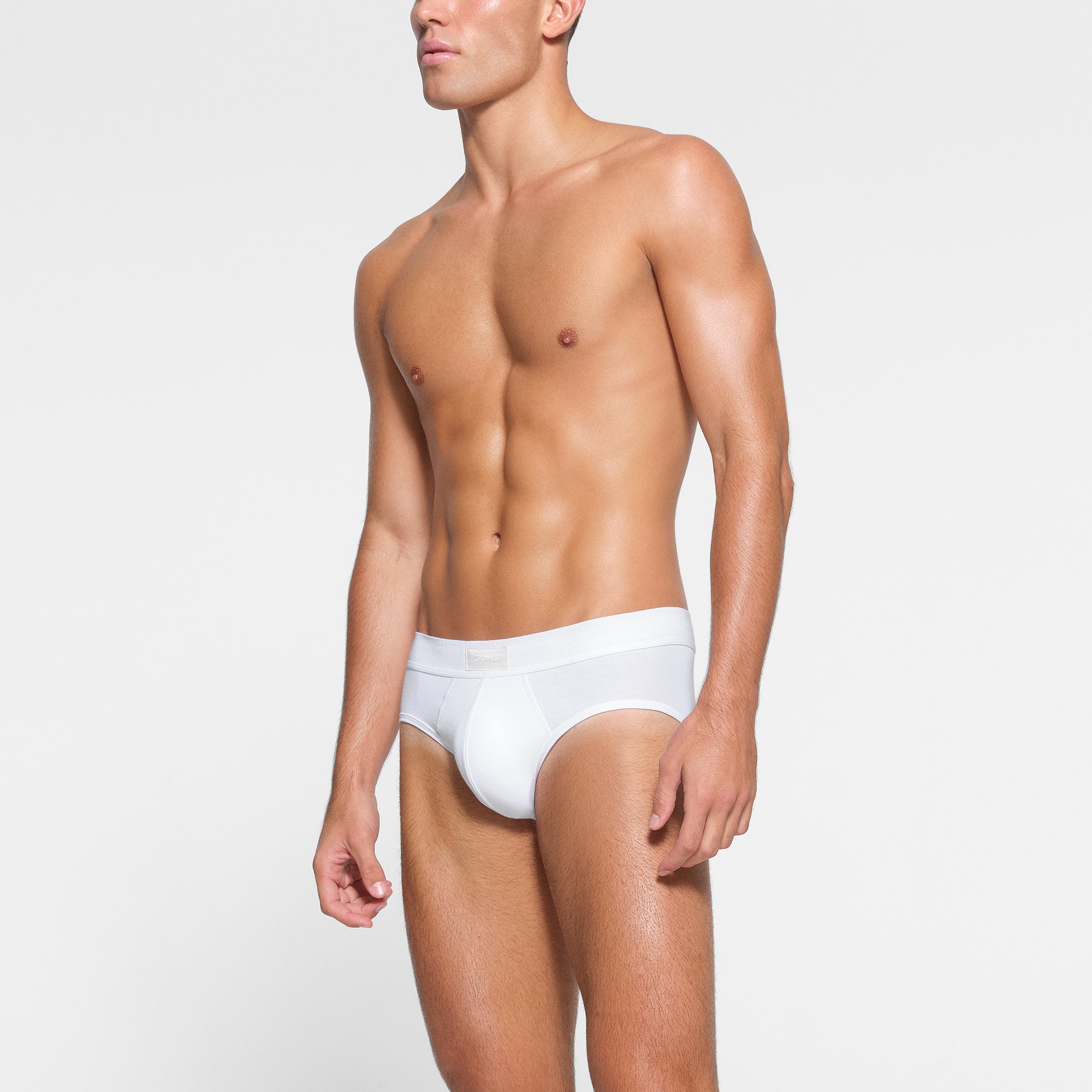 SKIMS COTTON MENS BRIEF 3-PACK | CHALK