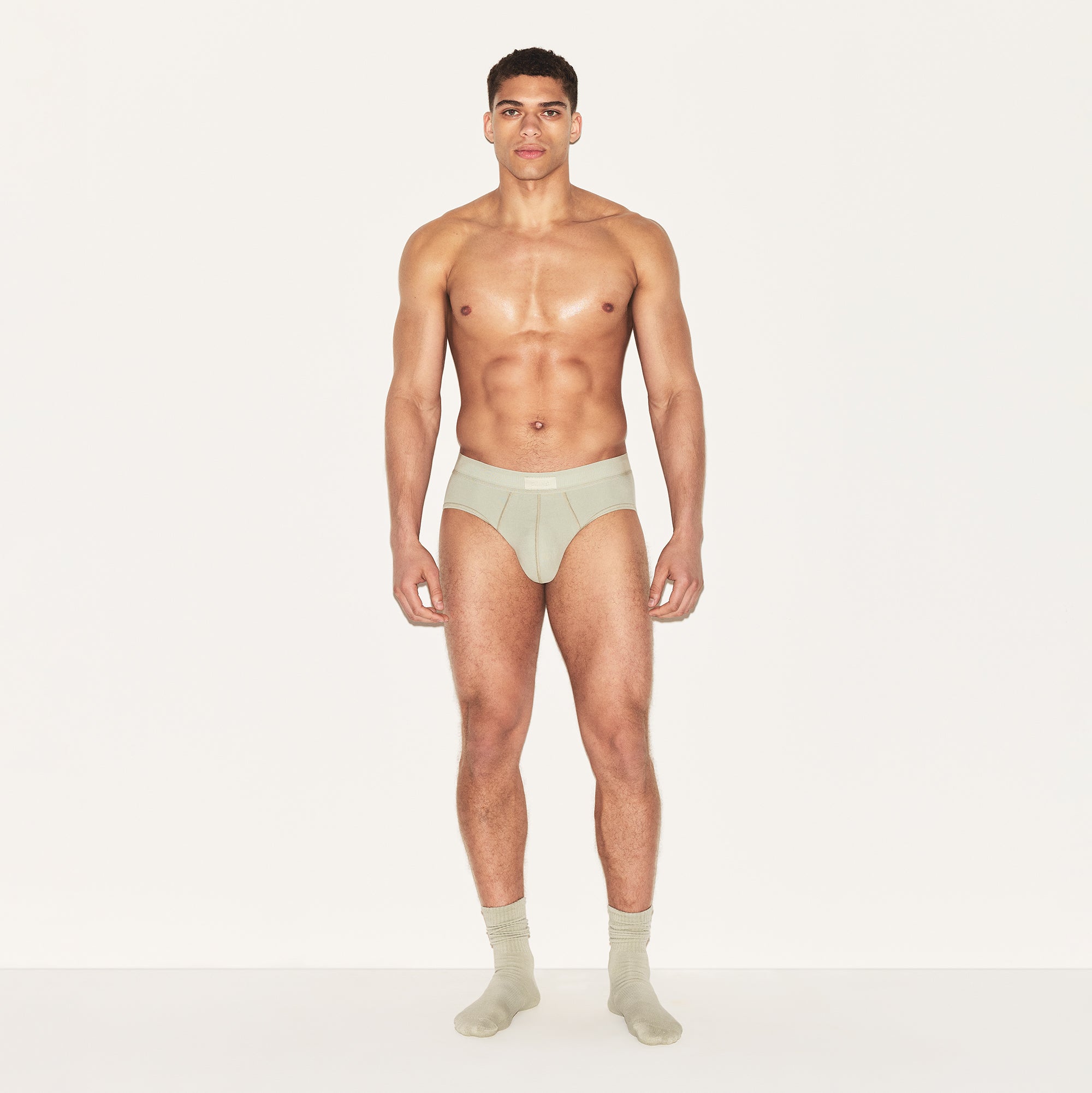 SKIMS COTTON MENS BRIEF 3-PACK | ARMY MULTI