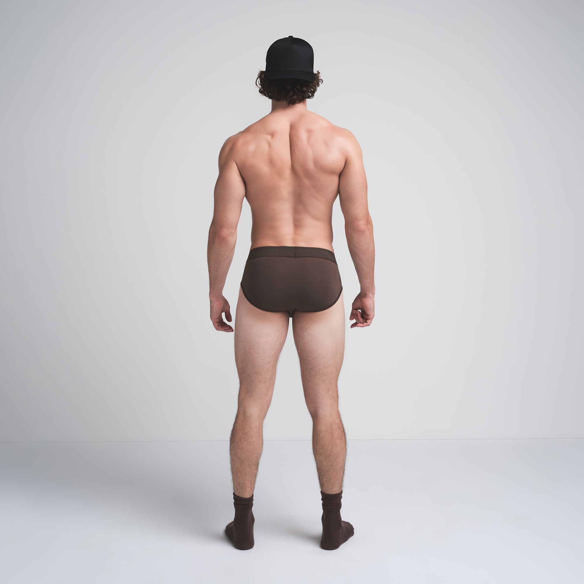 SKIMS COTTON MENS BRIEF 3-PACK | DARK SEPIA MULTI