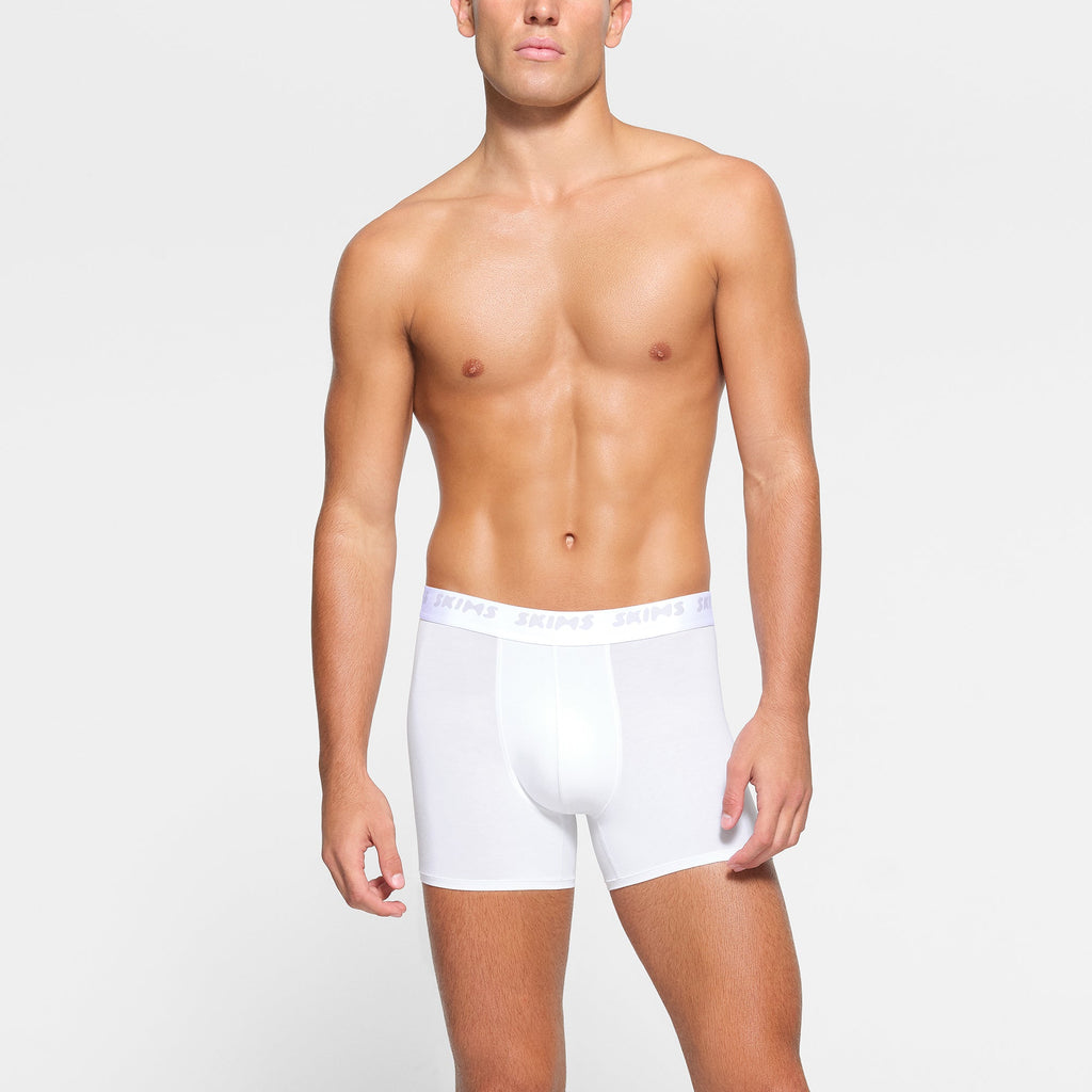 SKIMS STRETCH MENS 3" BOXER BRIEF 3-PACK | CHALK